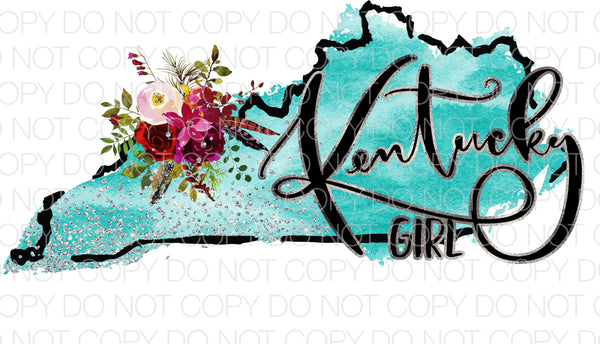 Kentucky Girl - Dye Sub Heat Transfer Sheet