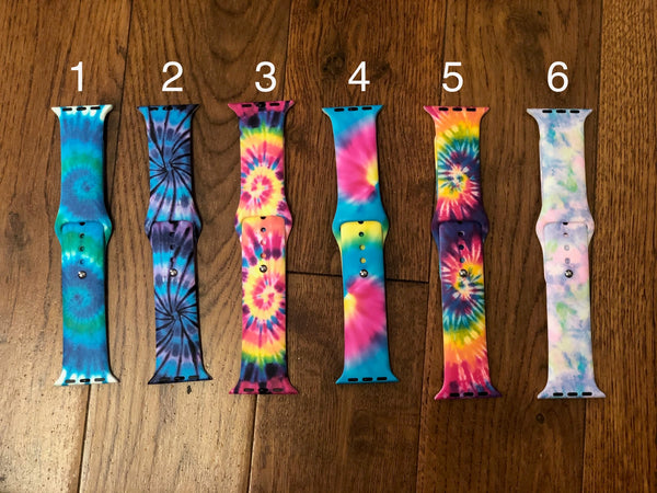 Silicone Apple Watch Bands-Tie Dye