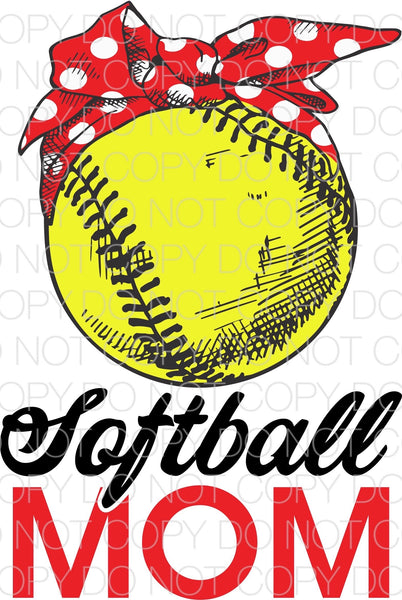 Softball mom bandana - HTV Transfer
