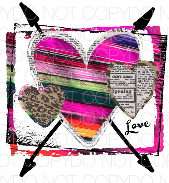 Love Hearts - Dye Sub Heat Transfer Sheet