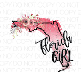 Florida Girl - Dye Sub Heat Transfer Sheet