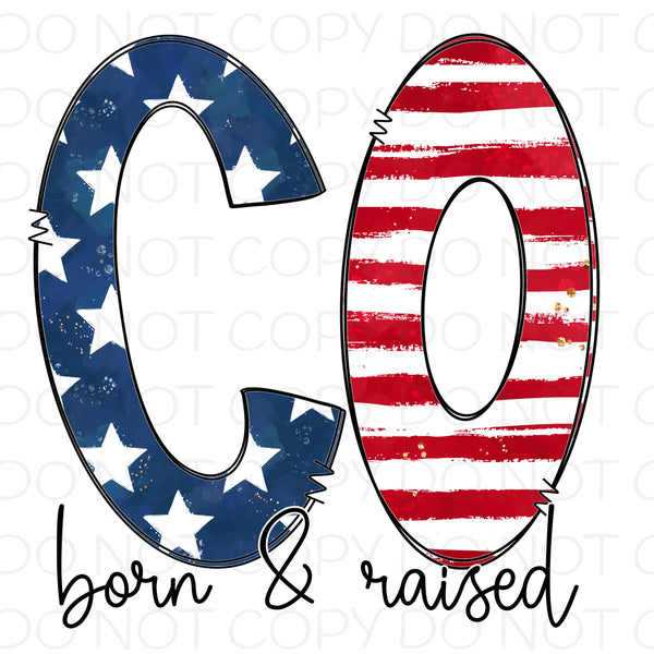 CO Born and Raised - HTV Transfer