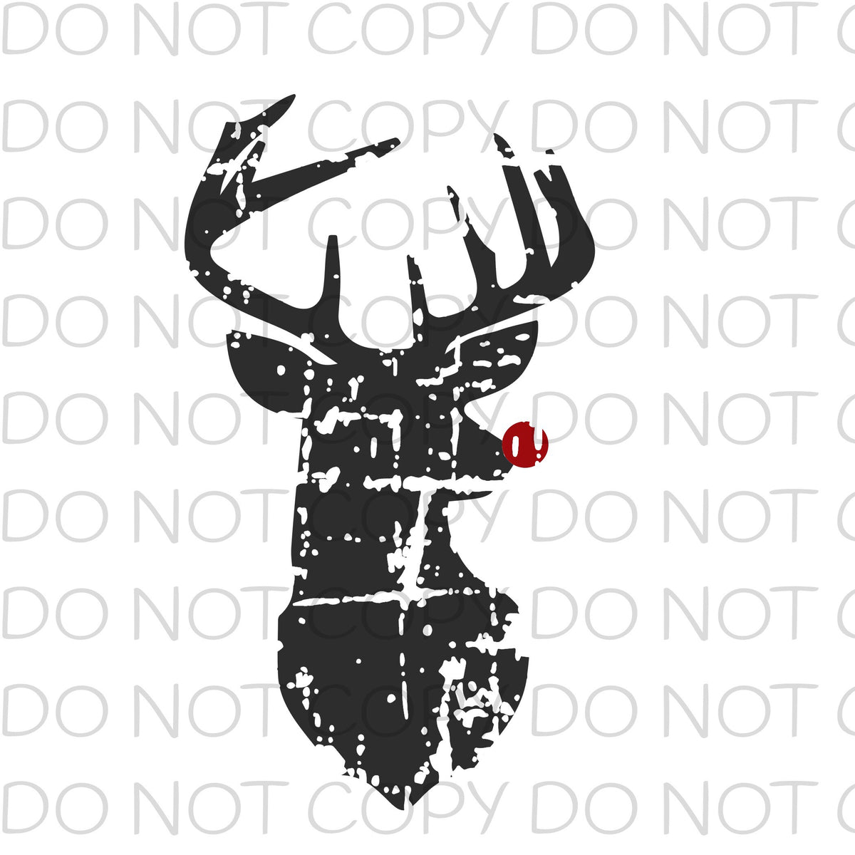 Distressed Rudolph Svg Distressed Rudolph Transfer Sheet – Pretty Lil Things PLT Wholesale