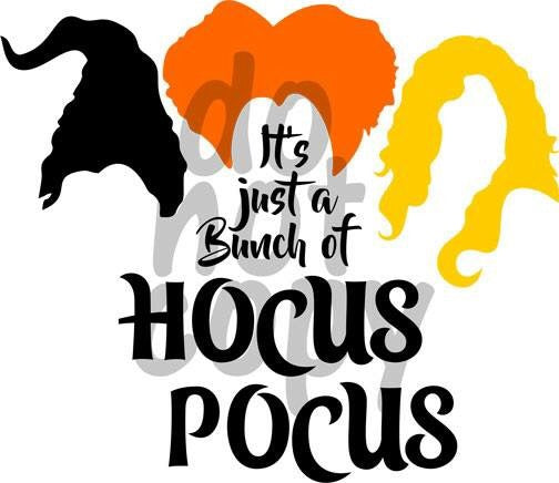 It’s Just a Bunch of Hocus Pocus - Dye Sub Heat Transfer Sheet