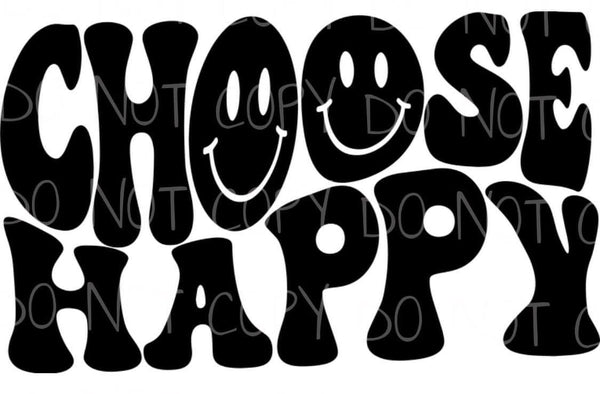 Choose Happy Transfer Sheet
