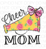 Cheer Mom Megaphone Yellow - Dye Sub Heat Transfer Sheet