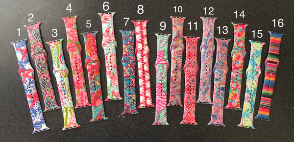Silicone Apple Watch Bands-Lilly