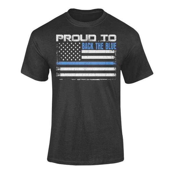 Proud To Back The Blue Transfer Sheet