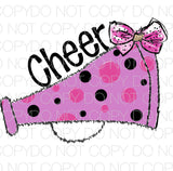 Cheer Mom Megaphone Yellow - Dye Sub Heat Transfer Sheet