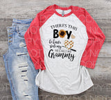 There’s this boy he kinda stole my heart he calls me Grammy - Dye Sub Heat Transfer Sheet