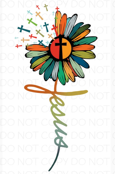 Jesus flower - Dye Sub Heat Transfer Sheet