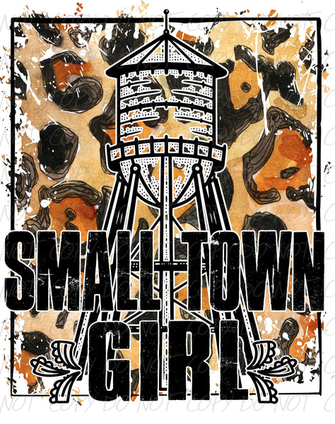Small Town Girl Leopard Transfer Sheet