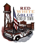 Red White and Blue Kind of Town - Dye Sub Heat Transfer Sheet
