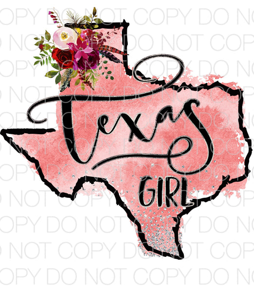 Texas Girl - Dye Sub Heat Transfer Sheet