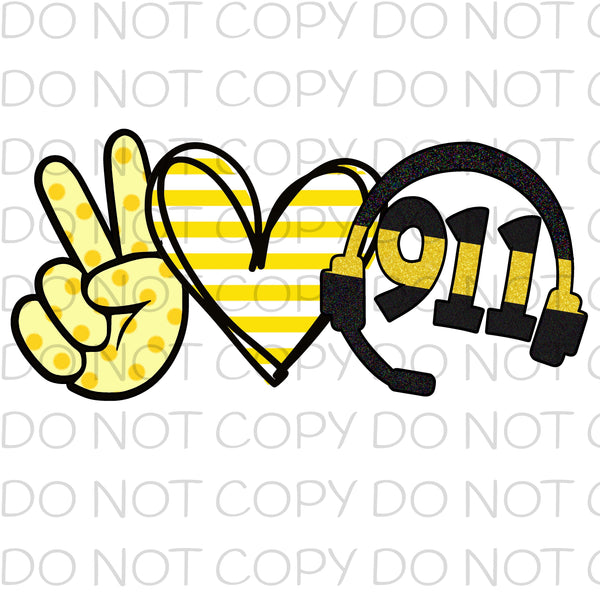 Peace love 911 - HTV Transfer