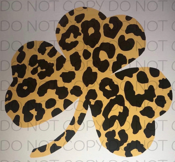 Leopard shamrock - HTV Transfer