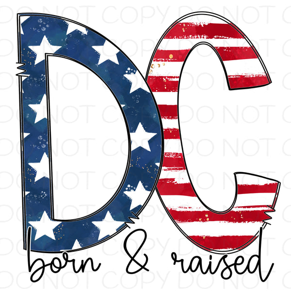 DC Born and Raised - HTV Transfer