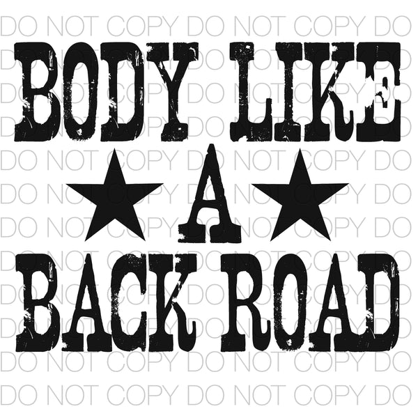 Body like a back road - HTV Transfer