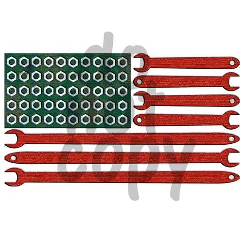 Mechanic Tool Flag - Dye Sub Heat Transfer Sheet