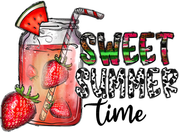 Sweet Sweet Summertime Drink Transfer Sheet