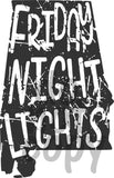 Friday Night Lights Black - Dye Sub Heat Transfer Sheet
