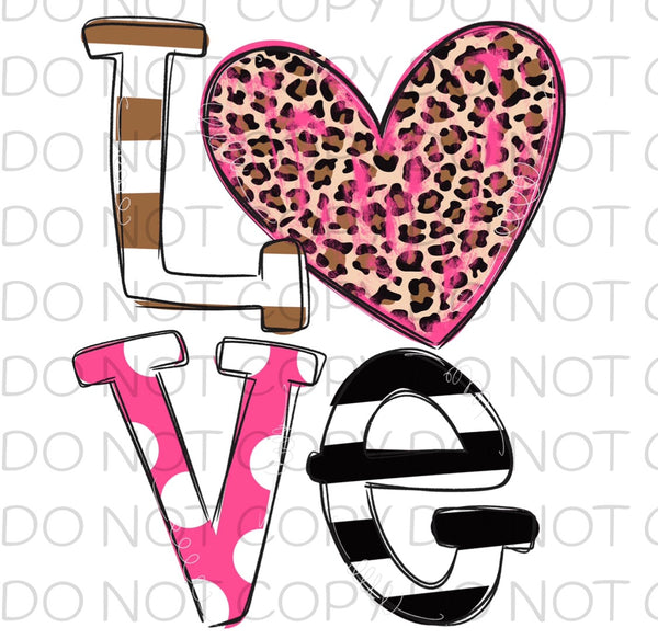 Leopard love - Dye Sub Heat Transfer Sheet