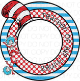 Dr S Monogram Circle - Dye Sub Heat Transfer Sheet
