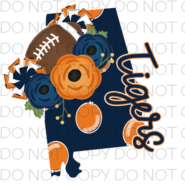 Alabama State Auburn Tigers Transfer Sheet
