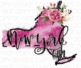 New York Girl - Dye Sub Heat Transfer Sheet