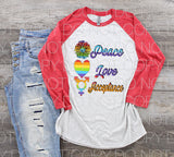 Peace love acceptance - Dye Sub Heat Transfer Sheet