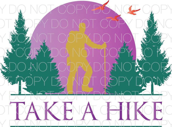 Take a Hike Purple Transfer Sheet