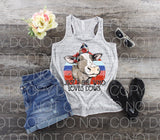 Just a girl who loves cows - Dye Sub Heat Transfer Sheet