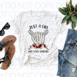 Just a girl who loves baseball - Dye Sub Heat Transfer Sheet