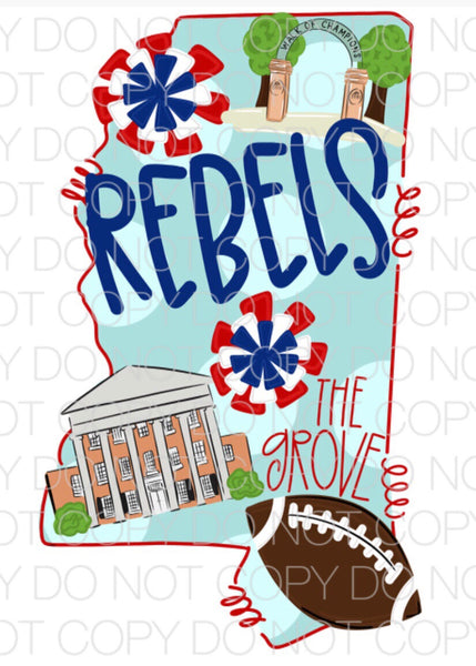 Mississippi State Rebels Transfer Sheet
