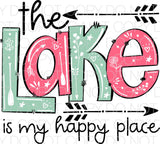 The lake is my happy place - Dye Sub Heat Transfer Sheet