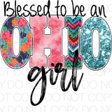Blessed to be an Ohio Girl - Dye Sub Heat Transfer Sheet