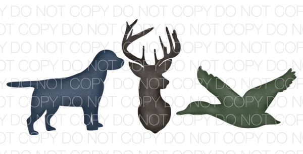 Hunting Trio Transfer Sheet