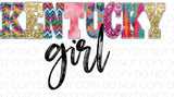 Kentucky Girl - Dye Sub Heat Transfer Sheet
