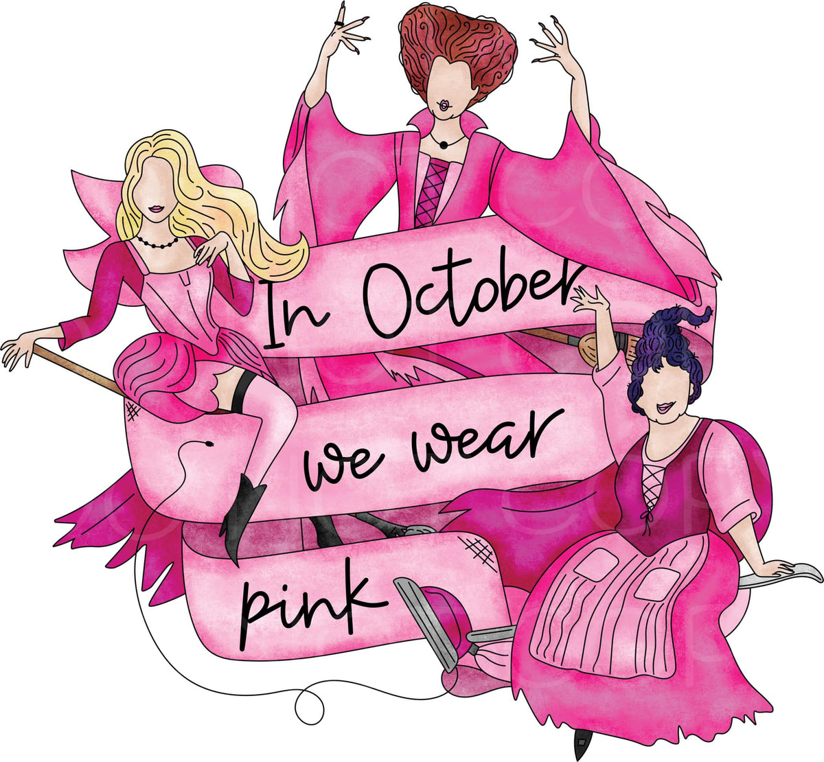 In Oct. we wear Pink Transfer Sheet – Pretty Lil Things PLT Wholesale