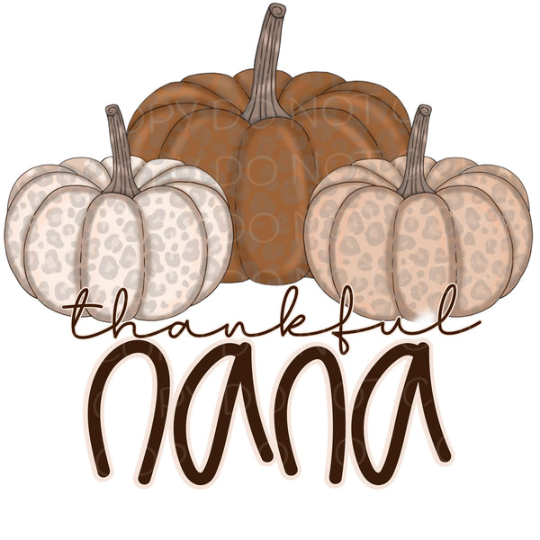 Thankful Nana Transfer Sheet