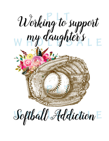 Working to support my daughter's softball addiction - Dye Sub Heat Transfer Sheet