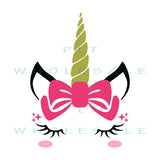 Unicorn Pink Bow - Dye Sub Heat Transfer Sheet